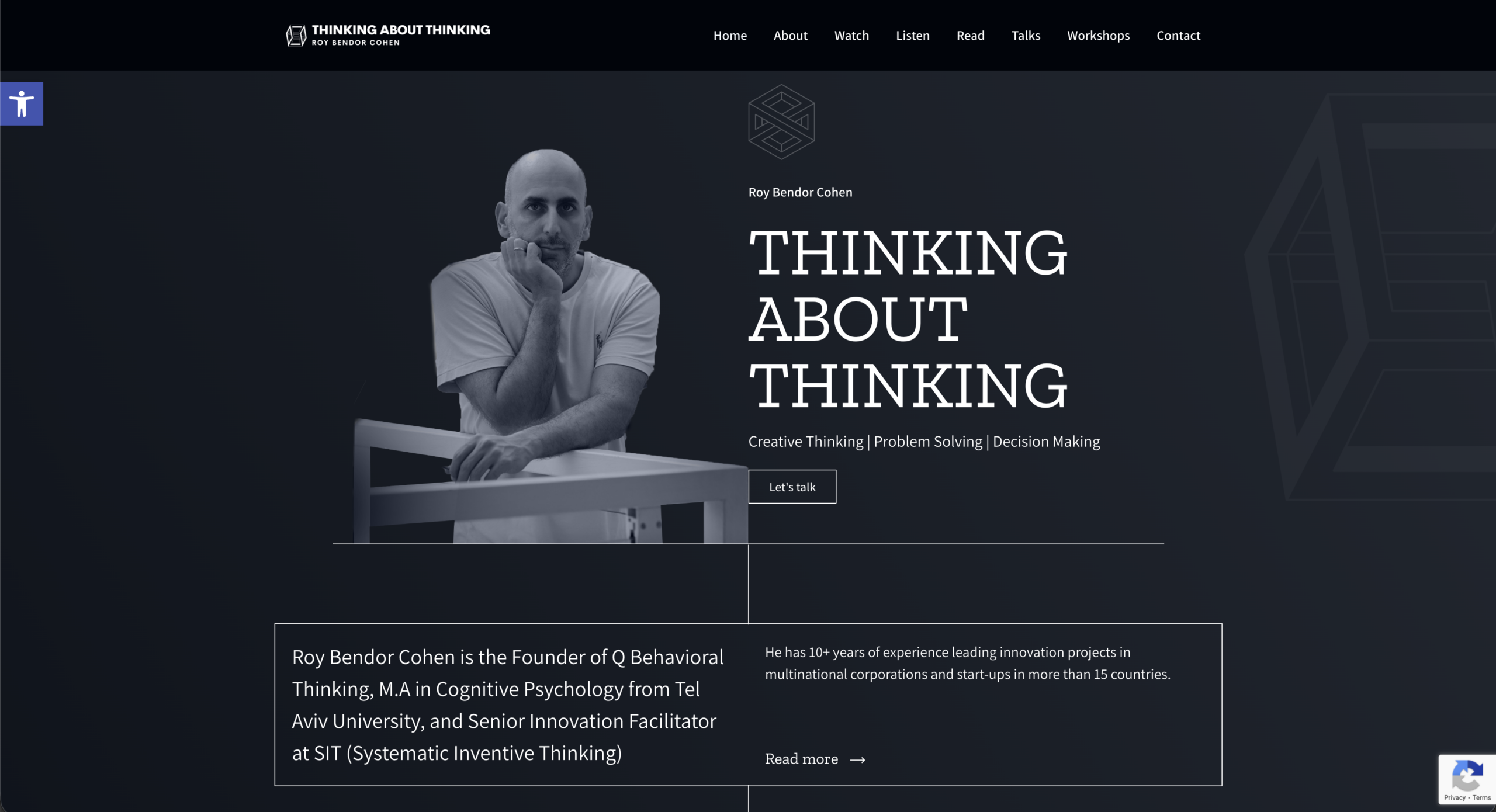 Thinking aboout thinking website